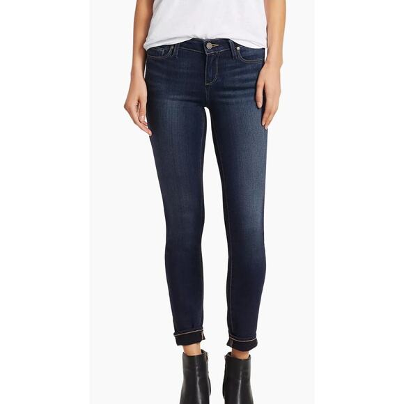 Paige Verdugo Mid-Rise Ankle Skinny Jeans. Dark wash sz 25 - Picture 1 of 12